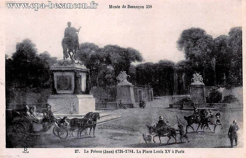 Musée de Besançon 338 - 27. Le Prince (Jean) 1734-1781. La Place Louis XV à Paris